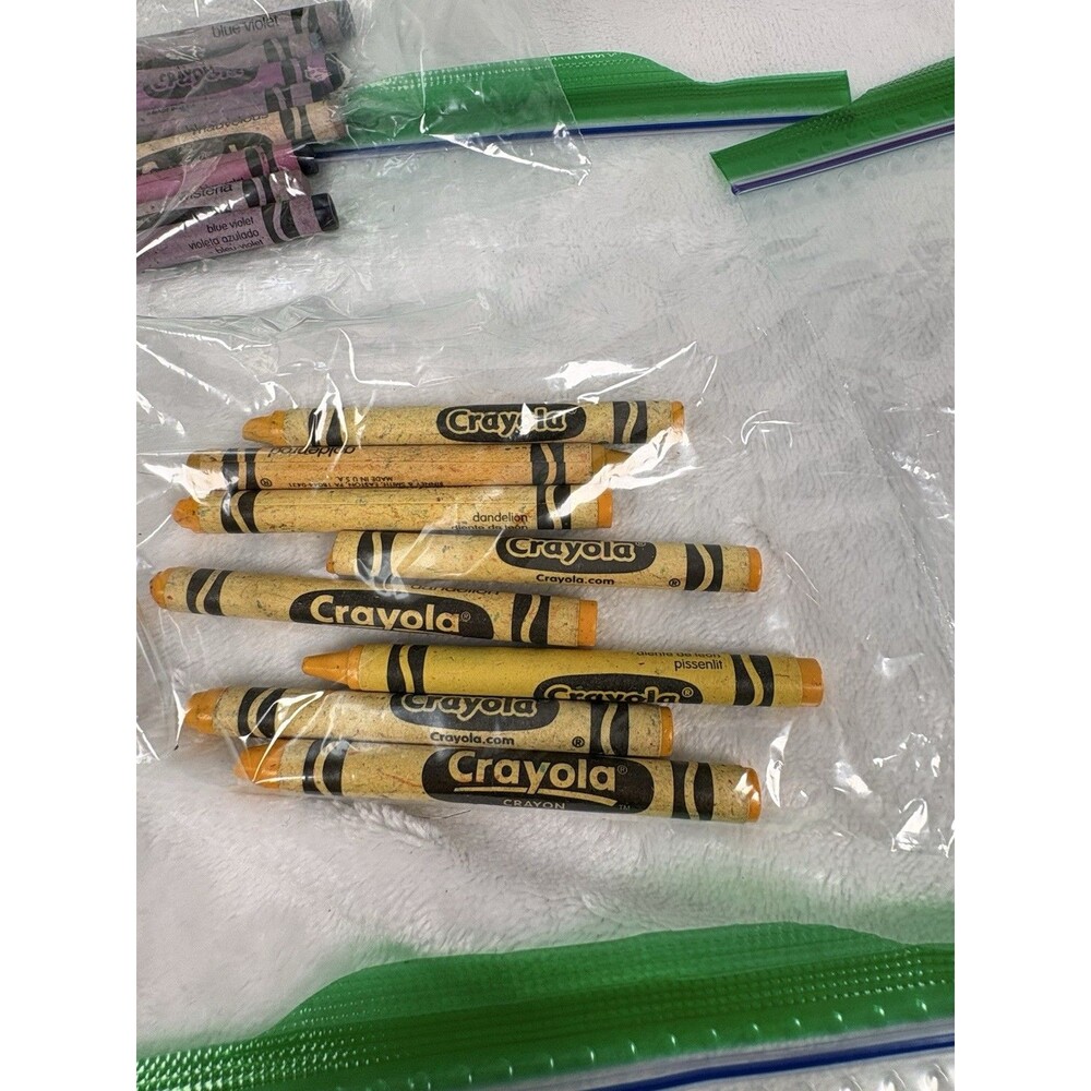 Crayola Crayon Lot Multi Colors Retired Used Broken Dandelion Vintage Current